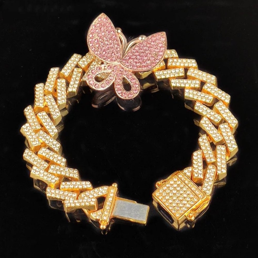 Butterfly Rhinestone Bracelet